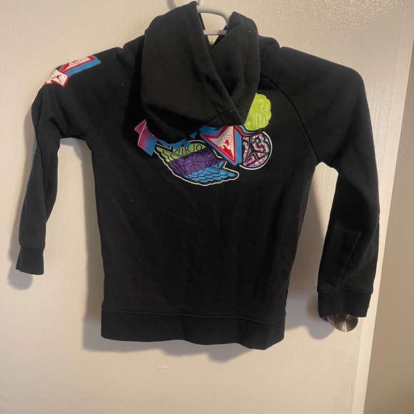 Nike Air Jordan Retro 7 Hoodie 09 Jumpman Size 6/7 Yrs Gym Nba Beach - Picture 2 of 6